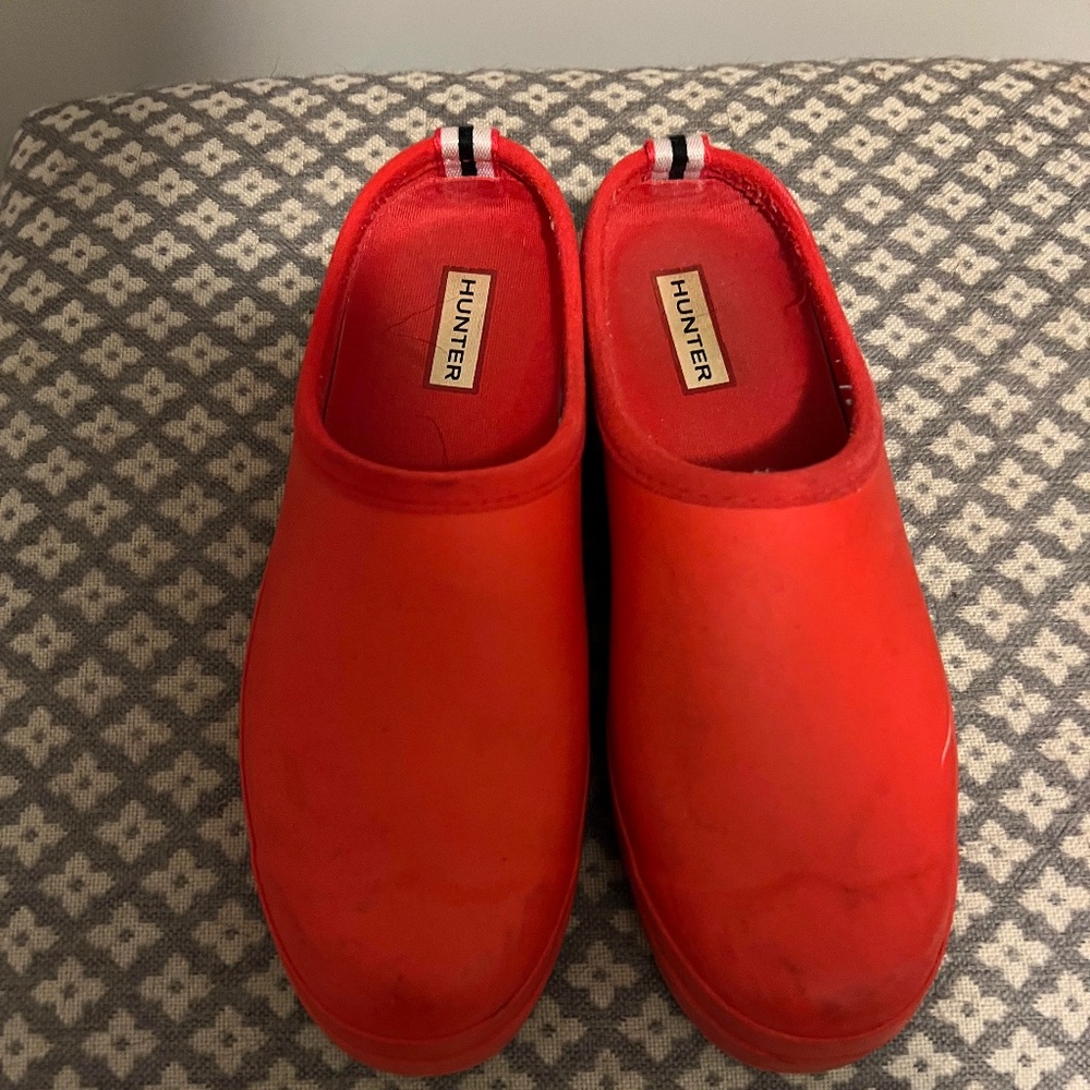 Hunter Women's Play Clog - Red Size 9
